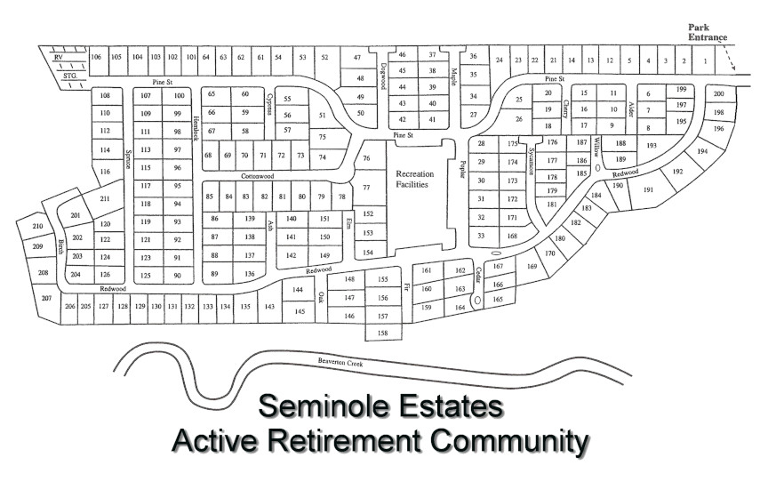 map of Seminole Estates